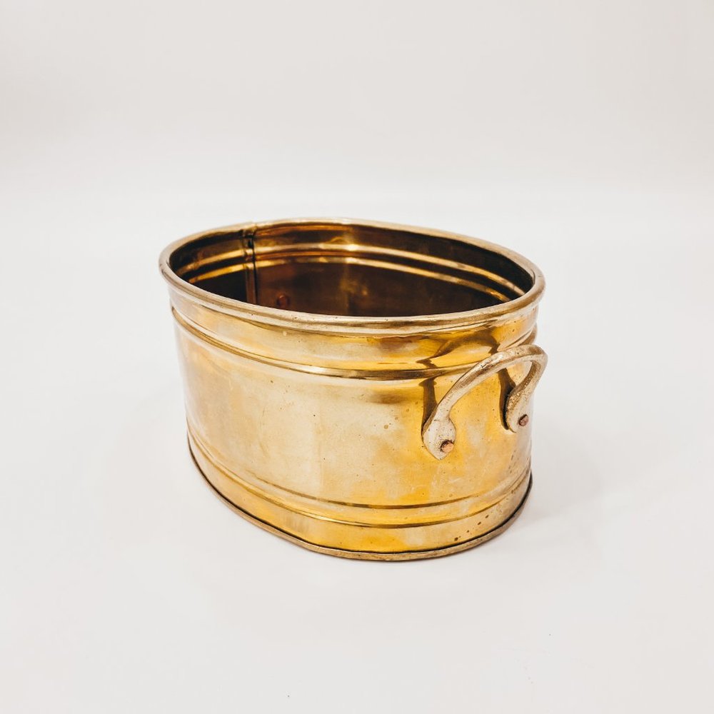 Mini Brass Decorative Metal Bin Plants + Decor - Picture 3 of 6